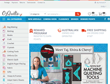 Tablet Screenshot of ozquilts.com.au